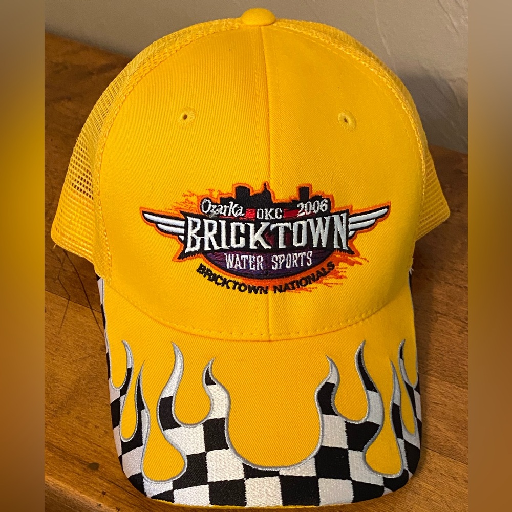 Magic Headwear Bricktown OKC Mens Hat Cap Yellow Mesh SnapBack OS Adj